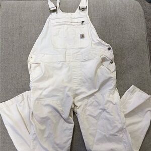 Carhartt Women's White Denim Overalls